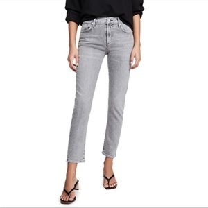 Agolde Toni mid rise gray jeans